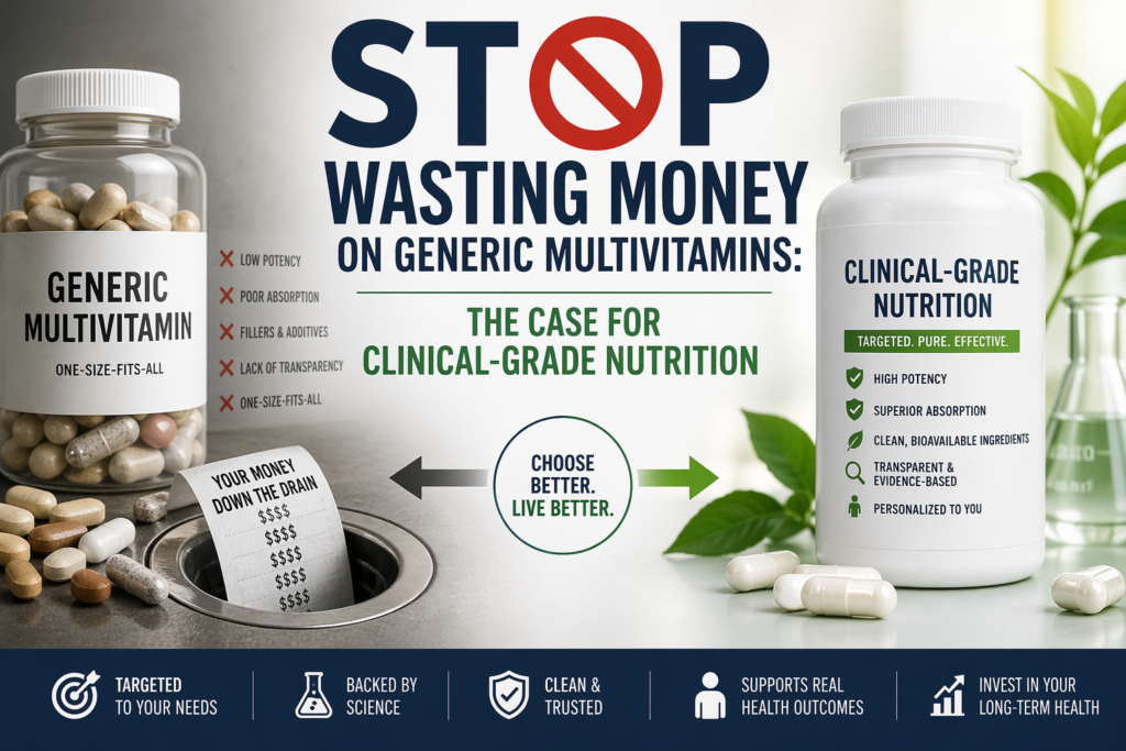 Stop Wasting Money on Generic Multivitamins The Case for Clinical-Grade Nutrition